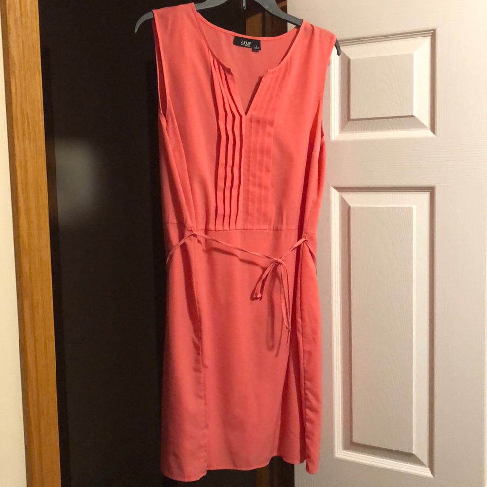 Peach summer dress